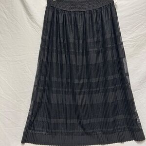 Long Maxi Black Detailed Skirt